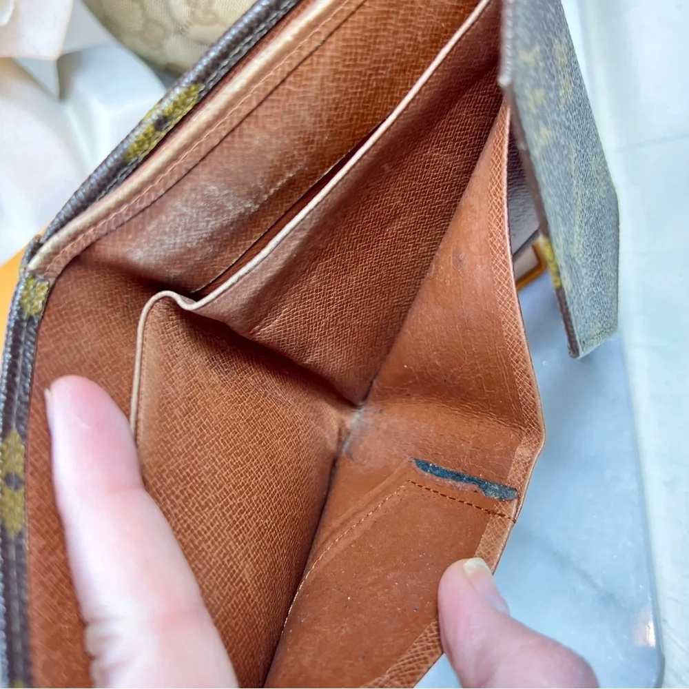 Louis Vuitton Brown Monogram Bi-Fold Snap Wallet